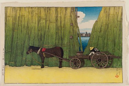 川瀬巴水: Komagata Embankment (Komagata-gashi), from the series Twelve Scenes of Tokyo (Tôkyô jûnidai) - ボストン美術館