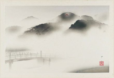 Dômoto Insho: Daimonji-yama, from the album Eight Views of Kyoto (Kyôto hakkei) - Museum of Fine Arts