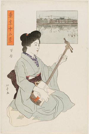 Ishii Hakutei: Shitaya, from the series Twelve Views of Tokyo (Tôkyô jûni kei) - Museum of Fine Arts