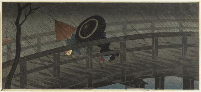 Takahashi Hiroaki: Izumi Bridge in Rain (Izumi-bashi no ame) - Museum of Fine Arts