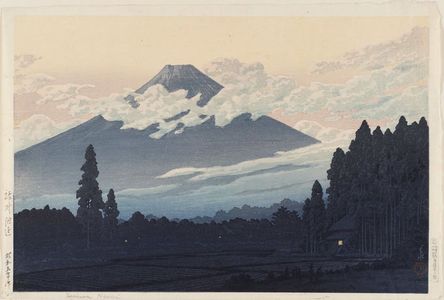 Kawase Hasui, 川瀬巴水 (Kawase Hasui)による浮世絵「Near Susono (Susono fukin)」