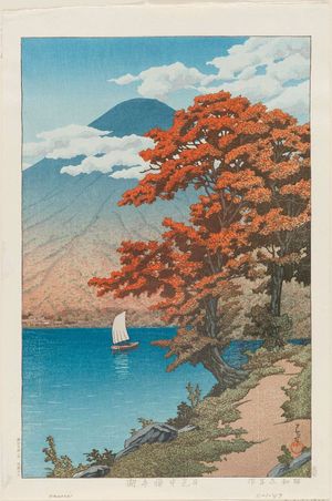 Kawase Hasui: Lake Chûzenji at Nikkô (Nikkô Chûzenji-ko) - Museum of Fine Arts