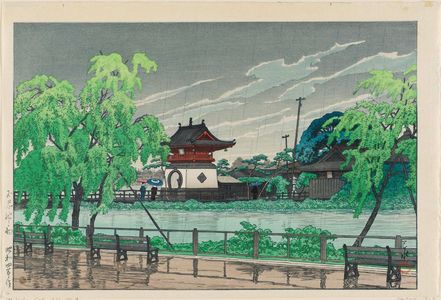 川瀬巴水: Shinobazu Pond in Rain (Shinobazu no ike no ame), from the series Twenty Views of Tokyo (Tôkyô nijûkei) - ボストン美術館