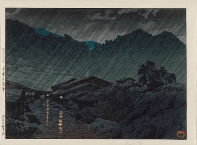 川瀬巴水: Suhara, Kiso, from the series Selected Views of Japan (Nihon fûkei senshû) - ボストン美術館