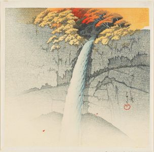 Kawase Hasui: Kegon Waterfall at Nikkô (Nikkô Kegon no taki) - Museum of Fine Arts