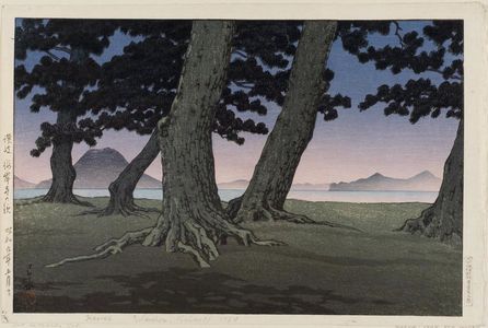 Kawase Hasui: The Beach at Kaiganji in Sanuki Province (Sanuki Kaiganji no hama), from the series Collected Views of Japan II, Kansai Edition (Nihon fûkei shû II Kansai hen) - Museum of Fine Arts