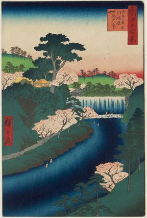 Utagawa Hiroshige: Dam on the Otonashi River at Ôji, Popularly Known as 