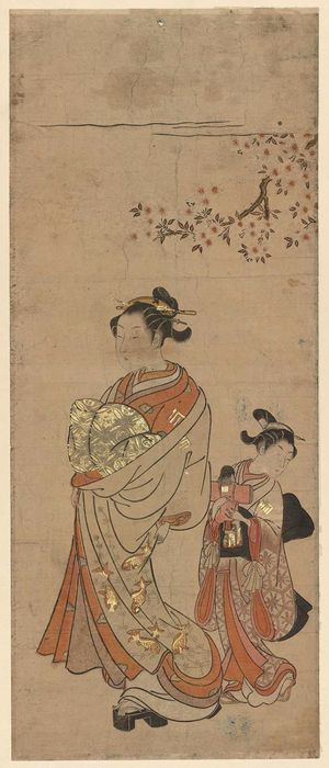 Suzuki Harunobu: Courtesan and Kamuro - Museum of Fine Arts