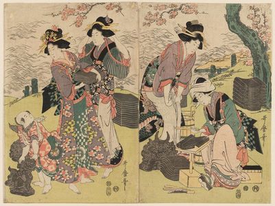 Kitagawa Utamaro: Women Making Roof Tiles - Museum of Fine Arts