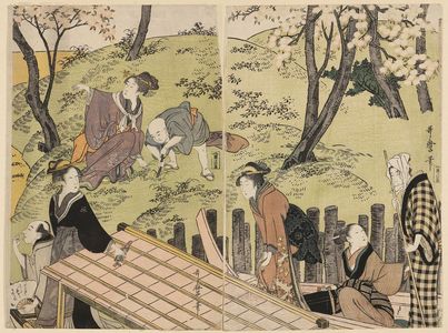 Kitagawa Utamaro: The Embankment at Mimeguri - Museum of Fine Arts