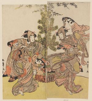Katsukawa Shunsho: Actors Segawa Kikunojô III as Yasukata (R) and Iwai Hanshirô IV as Utô (L) - Museum of Fine Arts