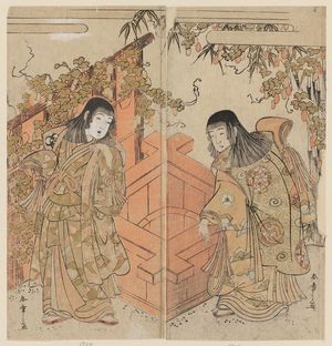 Japanese Print "Actors" by Katsukawa Shunsho, 勝川春章 (Katsukawa Shunshô)