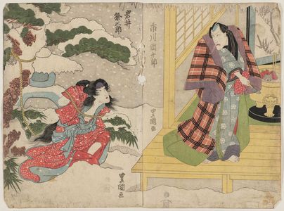 Utagawa Toyokuni I: Actors Ichikawa Danjûrô (R) and Iwai Kumesaburô (L) - Museum of Fine Arts