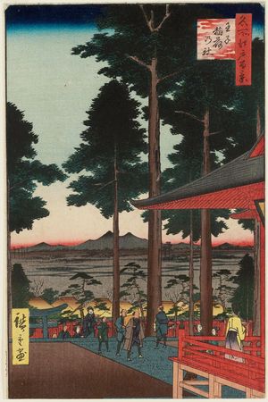 歌川広重: Ôji Inari Shrine (Ôji Inari no yashiro), from the series One Hundred Famous Views of Edo (Meisho Edo hyakkei) - ボストン美術館