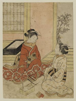 Suzuki Harunobu: Two Women in Conversation - Museum of Fine Arts