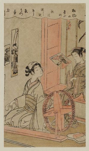 Shiba Kokan: The Cloth-fulling Jewel River (Tôi no Tamagawa), from an untitled series of Six Jewel rivers (Mu Tamagawa) - Museum of Fine Arts