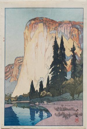 Yoshida Hiroshi: El Capitan (Yosemito-dani Eru Kapitan). Series: The United States - Museum of Fine Arts