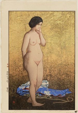吉田博: Study of Nude (Shûsaku) - ボストン美術館