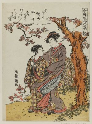 Isoda Koryusai: Bun'ya Yasuhide, from the series Six Poetic Immortals in Modern Fashion (Imayô fûzoku Rokkasen) - Museum of Fine Arts