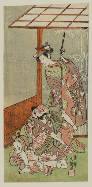 Ippitsusai Buncho: Actors Ichikawa Yaozô and Yamashita Kinsaku II - Museum of Fine Arts