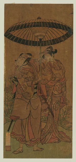 Ippitsusai Buncho: Actors Yamashita Kinsaku II and Bando Mitsugorô I - Museum of Fine Arts