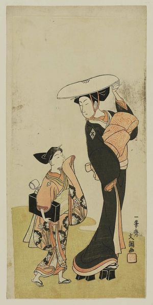 Ippitsusai Buncho: Actor Nakamura Matsue and another actor - Museum of Fine Arts