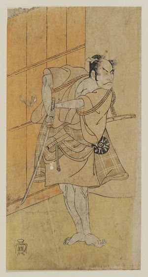 勝川春章: Actor Nakamura Nakazo as Token Juemon - ボストン美術館