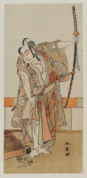 Katsukawa Shunsho: Actor Ôtani Hiroji III as Kawazu Saburô - Museum of Fine Arts