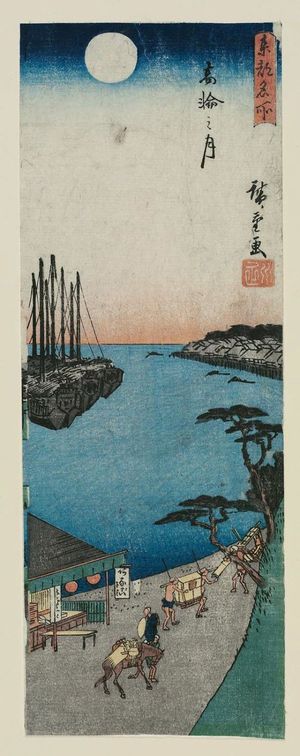 Utagawa Hiroshige: Moon at Takanawa (Takanawa no tsuki), from the series Famous Views of the Eastern Capital (Tôto meisho) - Museum of Fine Arts