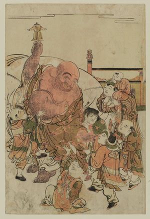 Kitao Shigemasa: Hotei and Chinese Children - Museum of Fine Arts