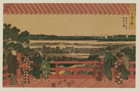 日本版画 "Zôjô-ji Temple in Shiba (Shiba Zôjô-ji), from the series Famous Places in Edo (Edo meisho)" 由 Utagawa Hiroshige, 歌川広重 (Utagawa Hiroshige I) 创作