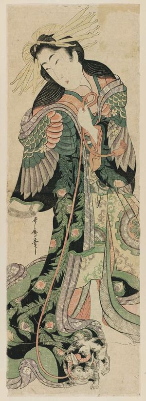 Kitagawa Utamaro: Courtesan with Cat on Leash - Museum of Fine Arts