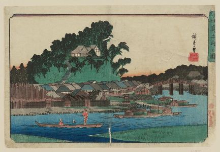 Utagawa Hiroshige: View of Matsuchiyama (Matsuchiyama no zu), from the series Famous Places in the Eastern Capital (Tôto meisho) - Museum of Fine Arts