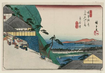 Utagawa Hiroshige: No. 63 [sic; actually 64], Toriimoto, from the series The Sixty-nine Stations of the Kisokaidô Road (Kisokaidô rokujûkyû tsugi no uchi) - Museum of Fine Arts