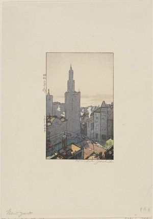 Yoshida Hiroshi, 吉田博 (Yoshida Hiroshi)による浮世絵「New York (Nyû yoruku)」