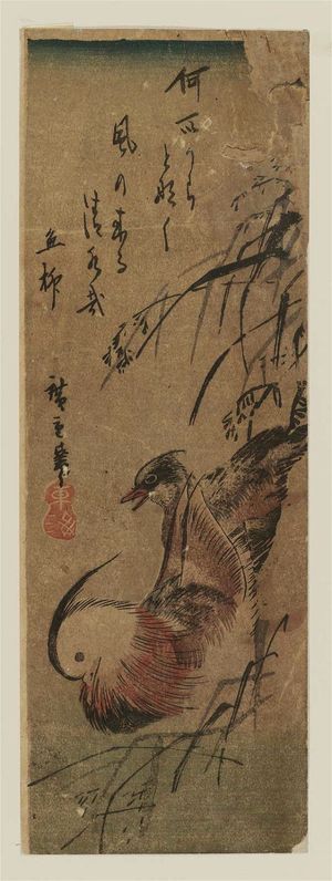 Utagawa Hiroshige: Mandarin Ducks - Museum of Fine Arts