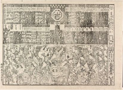 Torii Kiyonaga: Kabuki theater program (tsuji banzuke) - Museum of Fine Arts