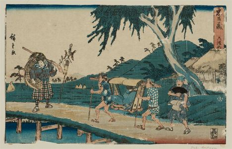 Utagawa Hiroshige: Act VI (Rokudanme), from the series The Storehouse of Loyal Retainers (Chûshingura) - Museum of Fine Arts