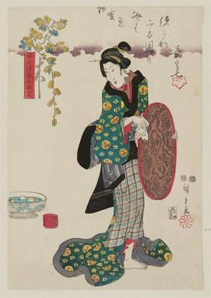 Utagawa Hiroshige: Hardworking (Isogashiki), from the series Money Trees for Virtuous Women (Fukutoku kane no naru ki) - Museum of Fine Arts