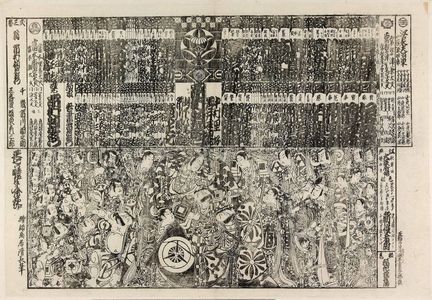 Torii Kiyonaga: Kabuki theater program (tsuji banzuke) - Museum of Fine Arts