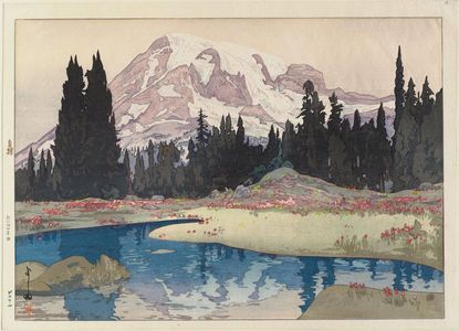 吉田博: Mount Rainier, from the series: The United States - ボストン美術館