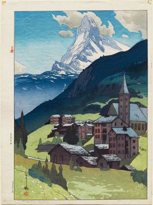 Yoshida Hiroshi: Matterhorn, Daytime (Matahorun-yama) - Museum of Fine Arts