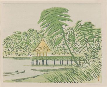Maekawa Senpan: Landscape in greens - Museum of Fine Arts