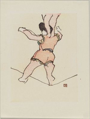 Tobari Kogan: Acrobats (Karuwaza) - ボストン美術館
