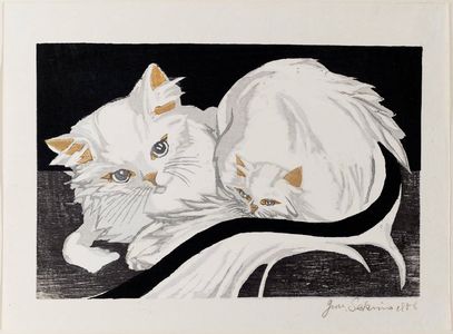 Sekino Jun'ichiro: White Cat and Kitten - Museum of Fine Arts