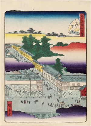二歌川広重: No. 42, Kasumigaseki, from the series Forty-Eight Famous Views of Edo (Edo meisho yonjûhakkei) - ボストン美術館