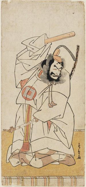 Katsukawa Shunsho: Actor Ichikawa Danjûrô V as Masakado - Museum of Fine Arts