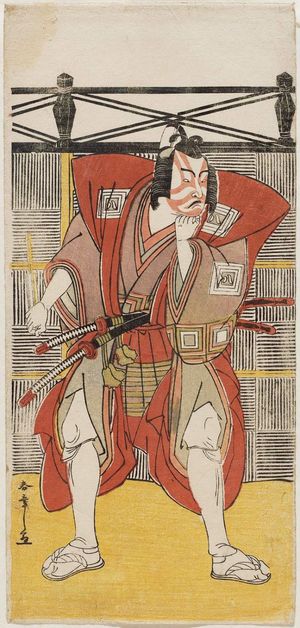 Katsukawa Shunsho: Actor Ichikawa Yaozo II as Hanna Goro (?) - Museum of Fine Arts