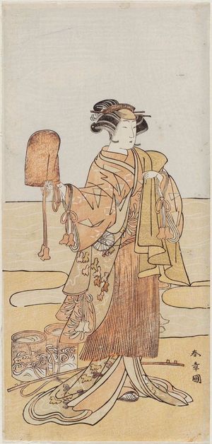 Katsukawa Shunsho: Actor Nakamura Noshio as Matsukaze, actually Tagasode - Museum of Fine Arts