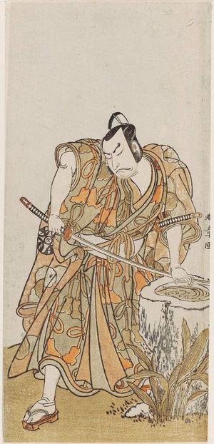 Katsukawa Shunsho: Actor Nakamura Nakazo as Kudo Suketsune(?) - Museum of Fine Arts